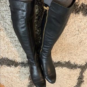 Michael Kors over the knee leather boots
